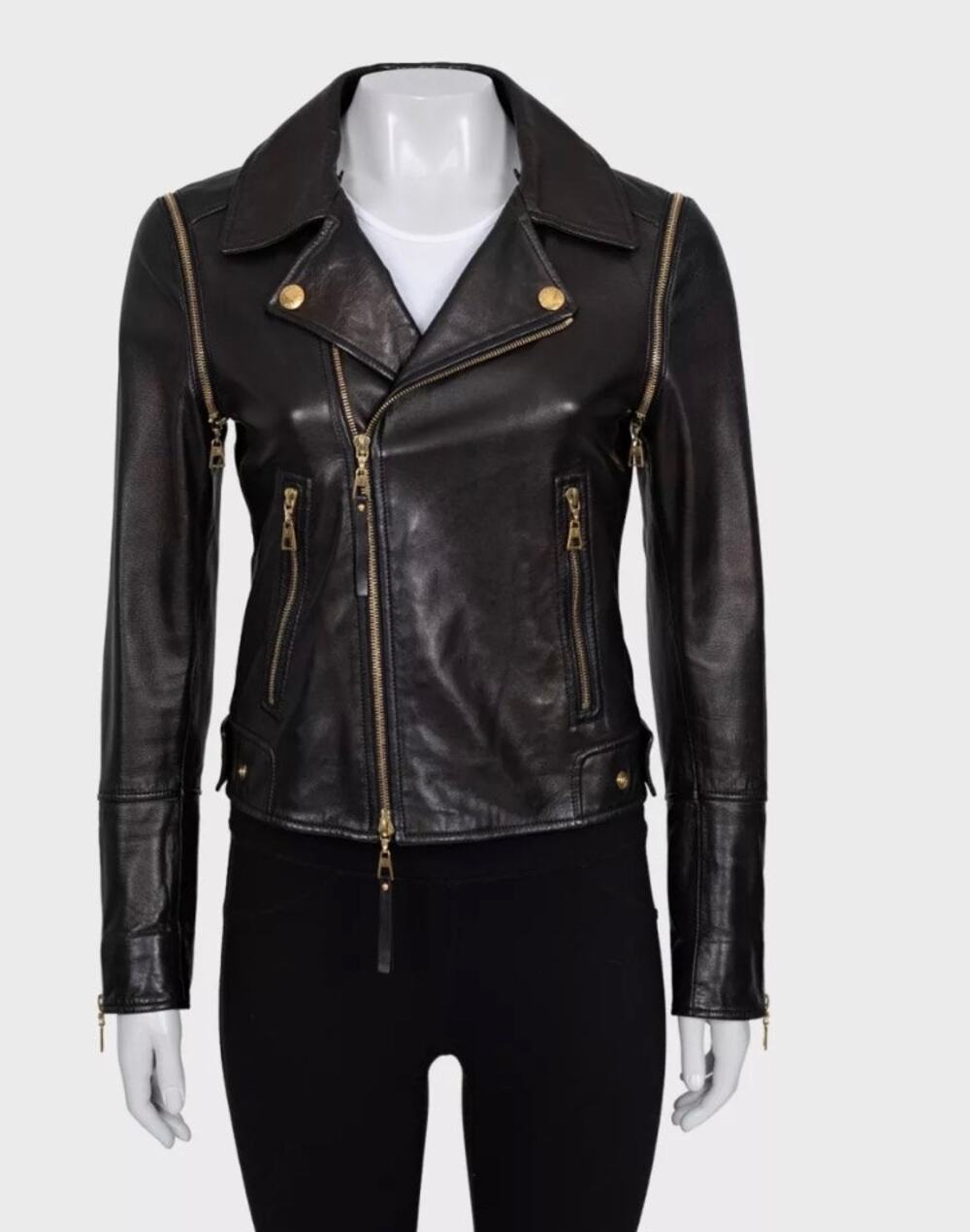 Louis Vuitton Brown Lambskin Jacket Vest Size 38/M